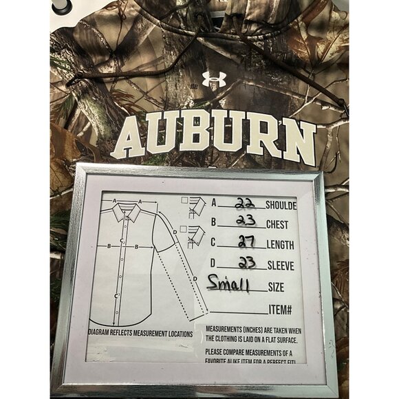 Under Armour Auburn University Camo Hoodie Sweatshirt‎ Small - Picture 6 of 6